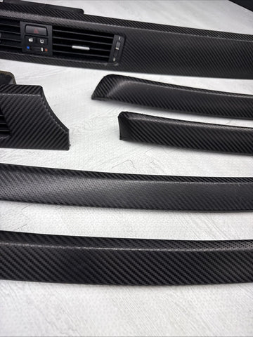 08-13 BMW E92 E93 M3 Interior Trim Set Carbon Leather Carbon Fiber Wrapped
