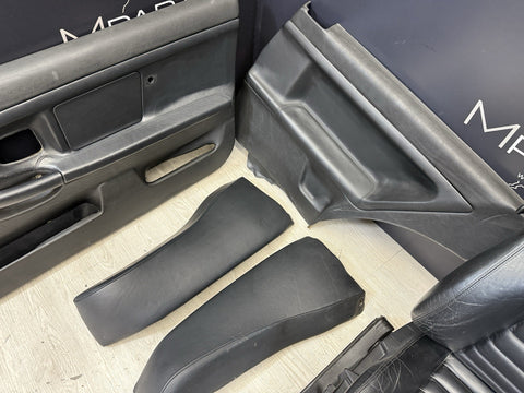 95-99 BMW E36 M3 COUPE SPORT VADER SEATS BLACK LEATHER OEM SET