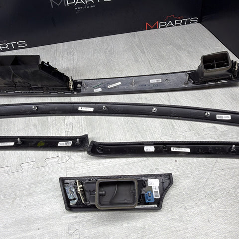 08-13 BMW E92 E93 M3 Interior Trim Set Carbon Leather OEM *Missing 1 Front Door