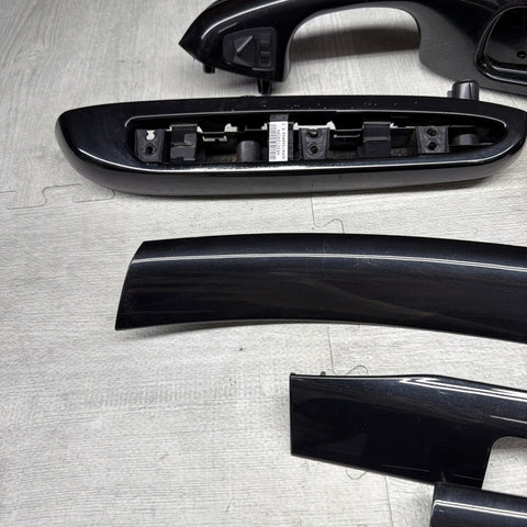 01-06 BMW E46 M3 Coupe Interior Armrests Trim Set Piano Black*Notes*