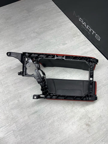 13-16 BMW F10 M5 FRONT CENTER CONSOLE ARMREST MERINO RED / SAKHIR ORANGE LEATHER