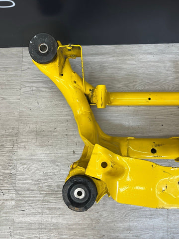 01-06 BMW E46 M3 REAR SUSPENSION SUBFRAME AXLE CARRIER CRADLE YELLOW