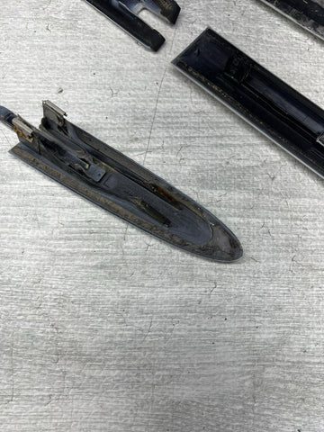 07-13 BMW E93 328 335 M3 Convertible Roof Trims Covers Moldings White Set OEM