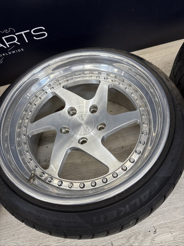 BMW 87-99 E30 E36 M3 RENNEN 17”WHEELS RIMS CHROME SET OF 4