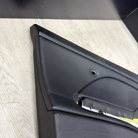 01-06 BMW E46 M3 FRONT DRIVER LEFT SIDE DOOR PANEL CARD BLACK OEM