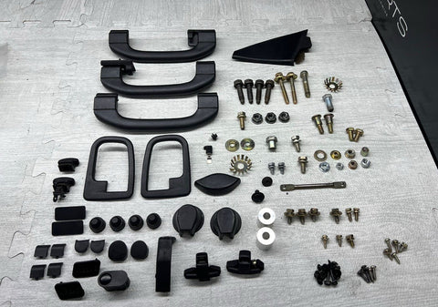 (4) Door Handles Headliner Trims 1996-1999 BMW E36 Coupe Interior Black OEM