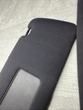 01-06 BMW E46 M3 Coupe Left Right Sun Visors Shade Mirror Black OEM Pair