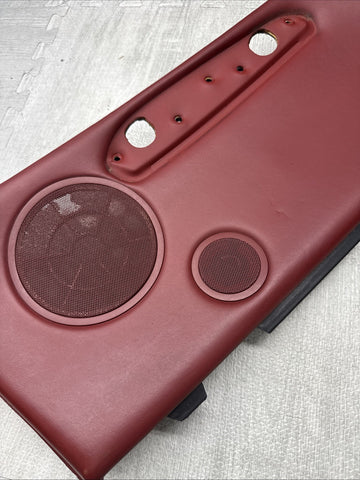 BMW 01-06 E46 M3 CONVERTIBLE LEFT REAR QUARTER INTERIOR TRIM PANEL IMOLA RED