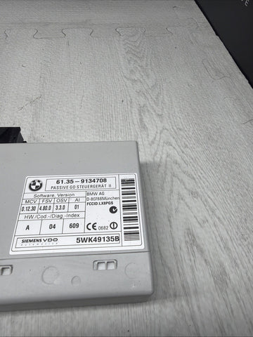 2007-2015 BMW 1/3/5/6 Series X1 Z4 Passive Go Control Unit OEM 61.35-9 134 708