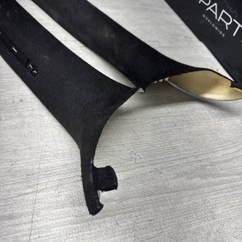2001-2006 BMW M3 E46 Coupe Front Left Right A Pillar Trim Cover Black OEM *Notes