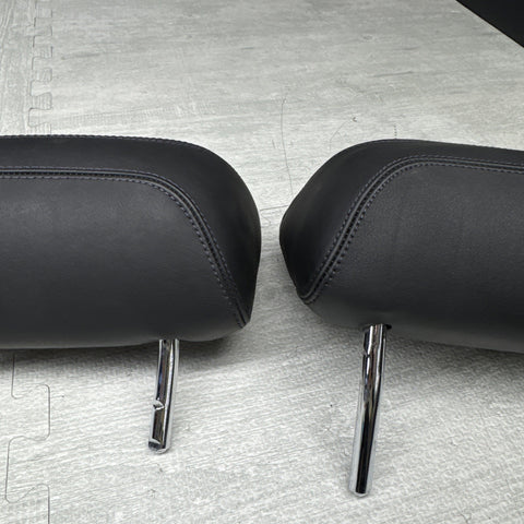 01-06 BMW E46 M3 Black Seat Headrest Left Right Rear OEM