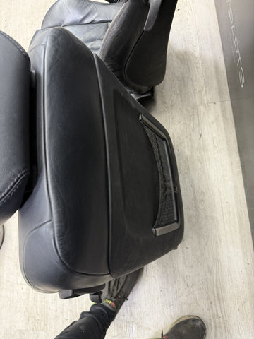 BMW E46 M3 Coupe Front Sport Seats Pair Black Napa Leather 2001-2006 OEM *Notes*