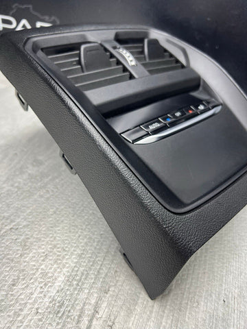 BMW 21-26 G20 G26 G82 Rear Center Console Air Vent Heater Switch Panel Black