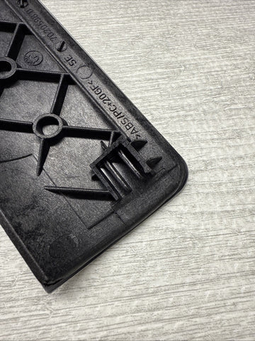 01-06 BMW E46 M3 Interior Right Dash Trim Brushed Aluminum *Broken Tab / Dents