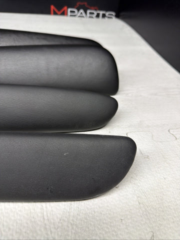 01-06 BMW OEM E46 M3 Coupe Trim Armrest Pads Set Black 8238622