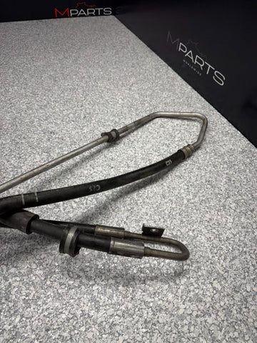 08-13 BMW M3 E90 E92 E93 Front Lower Power Steering Line Hose Set OEM