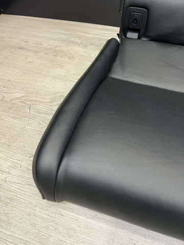 08-13 BMW E92 M3 Coupe Left Driver Rear Seat Bottom Bench Pad Black Leather OEM