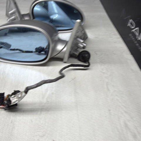 01-06 BMW E46 M3 Side View Door Mirrors Pair Titan Silver *Notes*