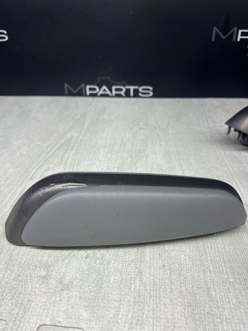 01-06 BMW E46 M3 Convertible Interior Armrests Trim Set Titan Shadow Grey + Pads