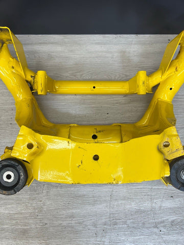 01-06 BMW E46 M3 REAR SUSPENSION SUBFRAME AXLE CARRIER CRADLE YELLOW