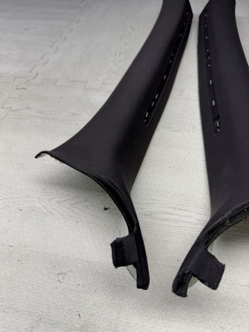 2001-2006 BMW E46 M3 Coupe Front A Pillars Trims Cover Black OEM