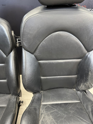 01-06 BMW E46 M3 Coupe Interior Front Seats Black heated Powered *Notes*