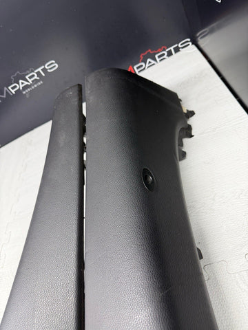 BMW 01-06 E46 325 330 M3 OEM Convertible Rear Top Lateral Trims Panels Black