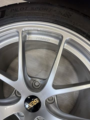 BBS JAPAN RI-A 18x9.5 ET23 18x10.5 ET37 Diamond Silver Set 16-21 BMW F87 M2