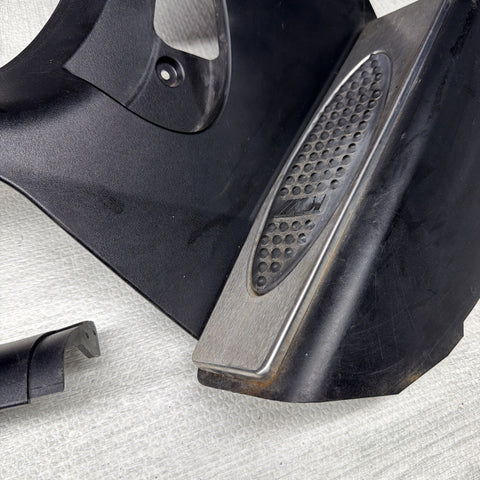 01-06 BMW E46 M3 Left Right Kick Dead Pedals Covers Trims Panels Genuine Black