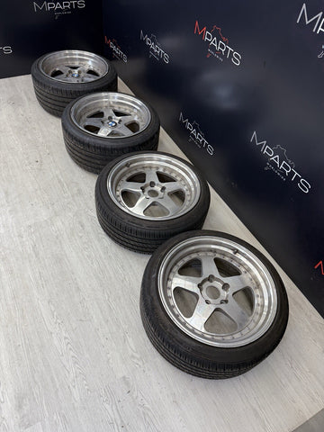 JNC Wheels 5x120 Rims JNC010 Silver Machined Face 18x9 18X10 ET30