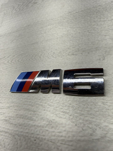 BMW 06-10 E63 E64 M6 Genuine Rear Trunk Emblem Lettering Decal Badge