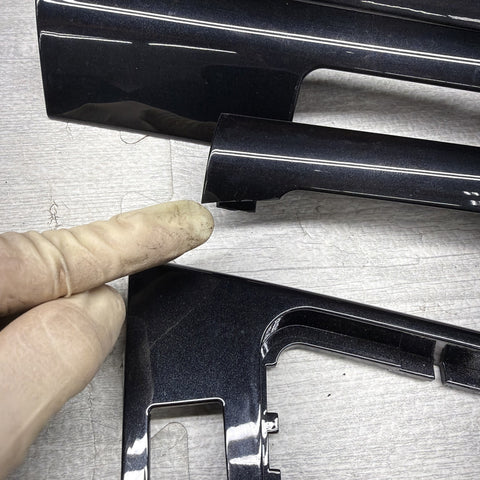 01-06 BMW E46 M3 Coupe Interior Armrests Trim Set Piano Black*Notes*