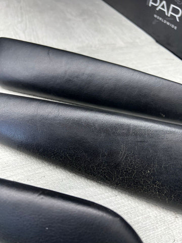 01-06 BMW E46 M3 Convertible Door Arm Rest Armrest Pads Black *4 Broken Tabs