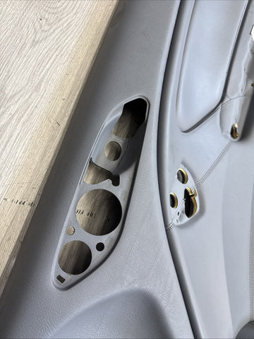 01-06 BMW E46 M3 PASSENGER RIGHT SIDE DOOR PANEL CARD DOVE GREY GRAY OEM
