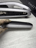 01-06 BMW E46 M3 Brushed Aluminum/Black Door Trim Armrests Front Rear *Notes*