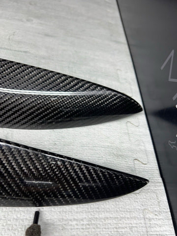 06-07 OEM BMW E63 E64 M6 Front Rear Door Dash Center Console Carbon Trim SET