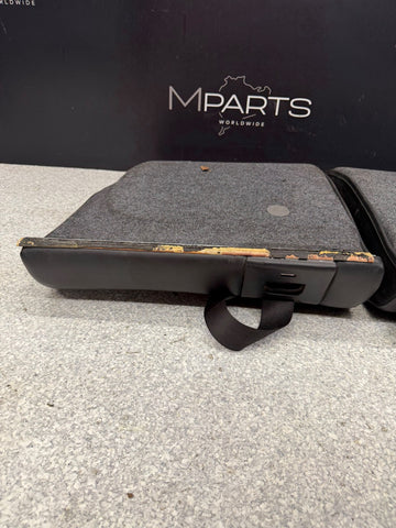 95-99 BMW E36 M3 Rear Folding Seat Backrest Pair Black Nappa Set OEM *Notes*