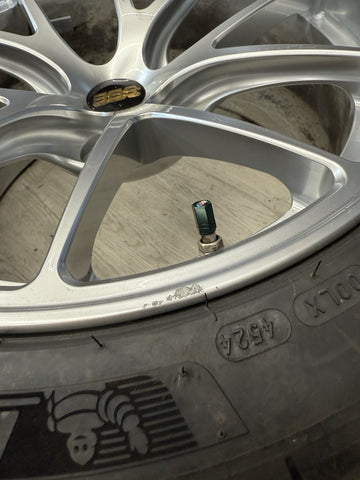 BBS JAPAN RI-A 18x9.5 ET23 18x10.5 ET37 Diamond Silver Set 16-21 BMW F87 M2