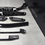 01-06 BMW E46 M3 Convertible Interior Armrests Trim Set Titan Shadow Black