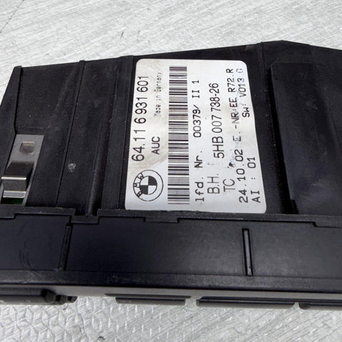 2001-2006 BMW E46 3 Series A/C Heater Climate Control Panel OEM 64116931601