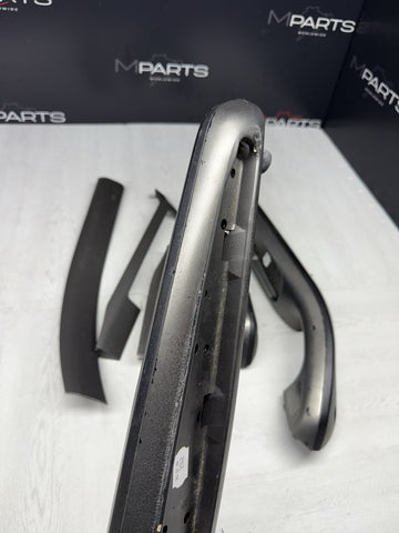 01-06 BMW E46 M3 Convertible Interior Armrests Trim Set Titan Shadow Grey
