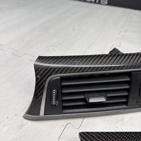 15-20 BMW F83 M4 Carbon Fiber Interior Dash Dashboard Trim Set OEM