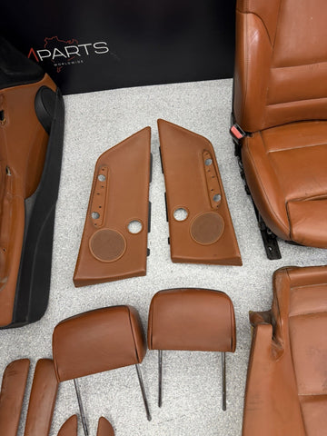 01-06 BMW E46 M3 Convertible Interior Front Rear Heated Seats Cinnamon Complete