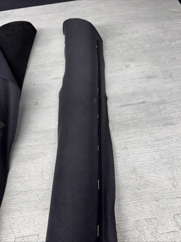 2001-2006 BMW M3 E46 Coupe Front Left Right A Pillar Trim Cover Black OEM