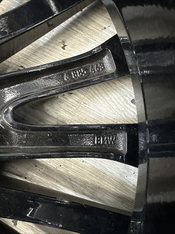 BMW 19-24 G07 X7 20x10.5 22” Rear Rim Wheel OEM 6885463 Gloss Black