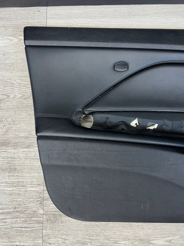 01-06 BMW E46 M3 DRIVER LEFT SIDE DOOR PANEL CARD BLACK OEM