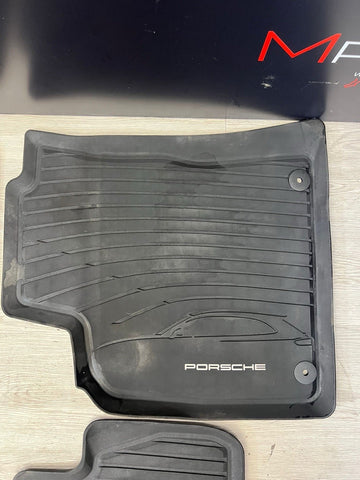 Genuine OEM Porsche 4 Piece All Weather Floor Mats for 2018-2023 Macan