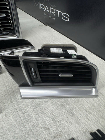 Porsche Macan 2018 BLACK PIANO Dash Dashboard Door Molding Panel Trim Set