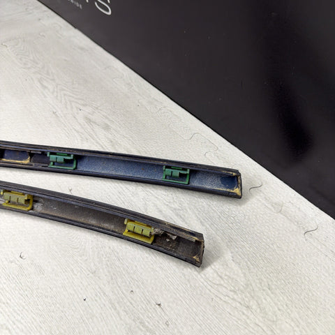 BMW E46 325 330 M3 Roof Rails Moldings Trims Pair Coupe OEM