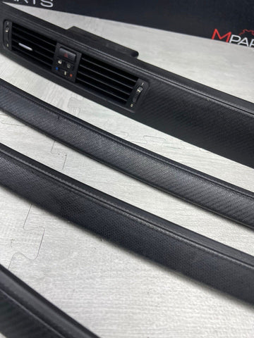 08-13 BMW E92 E93 M3 Interior Trim Set Carbon Leather OEM Genuine